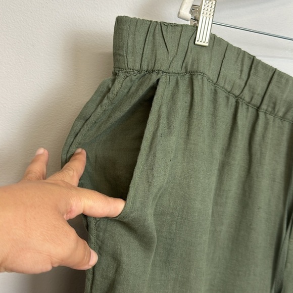 Caslon 100% Linen Pull on Style Tulip Hem Pants Sz 3X - Picture 6 of 11